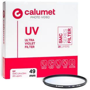 Calumet Filtr UV SMC 49 mm Ultra Slim 28 warstw - Kup za 89,10 zł (taniej o 10 %) wpisując w koszyku kod: ORANGECALUMET10 - Filtry fotograficzne - miniaturka - grafika 1