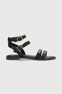 Sandały damskie - Mexx sandały skórzane Sandal Joyce damskie kolor czarny - grafika 1