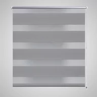 Zasłony - vidaXL Roleta Zebra 140x175 cm Szara - miniaturka - grafika 1