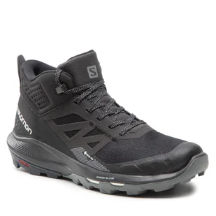 Trekkingi Salomon - OUTpulse Mid Gtx GORE-TEX 415888 27 V0 Black/Ebon/Vanilla Ice - Buty trekkingowe męskie - miniaturka - grafika 1