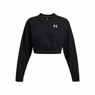 Bluzy sportowe damskie - Bluza damska Under Armour Rival Terry OS Crop Crw Rozmiar: M / Kolor: czarny - miniaturka - grafika 1
