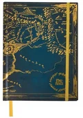 Notesy i bloczki - OZDOBNY NOTES NOTATNIK WŁADCA PIERŚCIENI LORD OF RINGS Z MAPĄ ŚRÓDZIEMIA - miniaturka - grafika 1