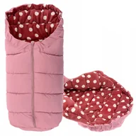 Śpiworki dla dzieci - Tutumi, Śpiworek dziecięcy 4w1, Dots, Pink/Burgundy - miniaturka - grafika 1
