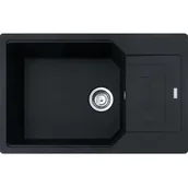 Zlewozmywaki - Franke Urban UBG 611-78 XL GSC Zlewozmywak granitowy jednokomorowy 78x50 cm czarny mat 114.0687.282 - miniaturka - grafika 1