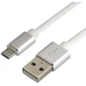 Kable USB - everActive Kabel przewód silikonowy USB micro USB everActive CBS-1.5MW 150cm z obsługą szybkiego ładowania do 2,4A biały CBS-1.5MW - miniaturka - grafika 1