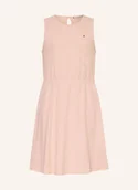 Sukienki - Tommy Hilfiger Sukienka Z Dżerseju Z Dodatkiem Lnu rosa - miniaturka - grafika 1