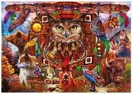 Puzzle - Bluebird Puzzle 1000 elementów. Totem pełen zwierząt, Ciro Marchetti - miniaturka - grafika 1