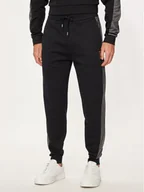Spodnie sportowe męskie - Boss Spodnie dresowe 50527552 Czarny Regular Fit - miniaturka - grafika 1