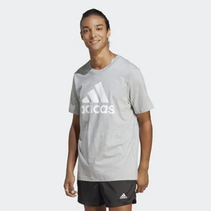 Koszulka męska adidas Essentials Single Jersey Big Logo Tee - Koszulki sportowe męskie - miniaturka - grafika 1