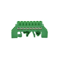 Inne akcesoria elektryczne - Listwa zaciskowa izolowana PE, 8 przewodów, zielona OR-LZ-8203/8/GN - miniaturka - grafika 1