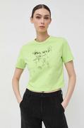 Koszulki sportowe damskie - Miss Sixty t-shirt damski kolor zielony - miniaturka - grafika 1