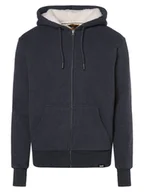 Kurtki męskie - Superdry Męska kurtka z kapturem Mężczyźni Bawełna niebieski marmurkowy, XXL - miniaturka - grafika 1