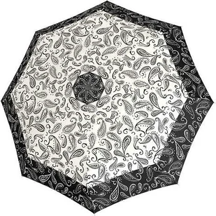 Parasolka Fiber Magic Paisley czarno-biała - Parasole - miniaturka - grafika 1