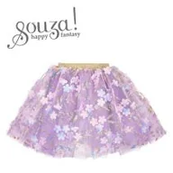 Zabawy w naśladowanie dorosłych - Souza! Kostium spódniczka tiulowa fioletowa w kwiatki Felin 3-5 lat - miniaturka - grafika 1