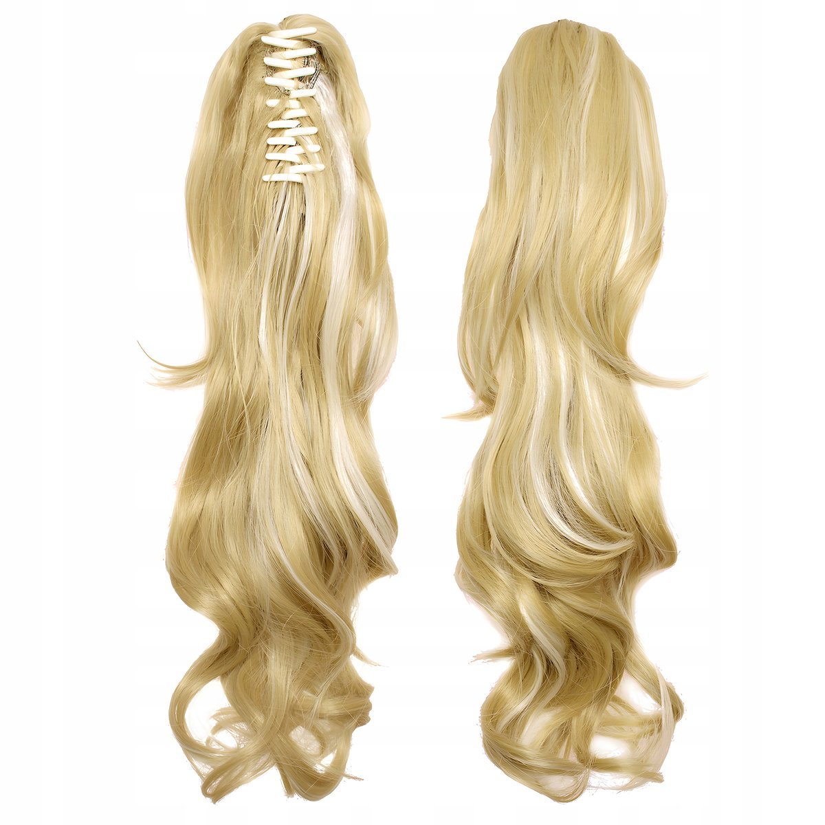 Włosy Syntetyczne Doczepiane Kucyk na Klipsie 55 cm Clip In Jak Naturalne