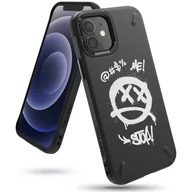 Etui i futerały do telefonów - RINGKE Onyx Design wytrzymałe etui pokrowiec iPhone 12 mini czarny (Graffiti) (OXAP0030) OXAP0030 - miniaturka - grafika 1