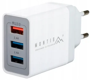 SZYBKA ŁADOWARKA SIECIOWA UNIWERSALNA 3x USB Quick Charge QC 3.0 MOCNA 30W - Ładowarki do telefonów - miniaturka - grafika 1