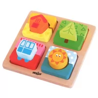 Sortery dla dzieci - Woodyland Sorter z puzzlami - miniaturka - grafika 1