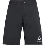 Spodenki damskie - Odlo Odlo Damskie szorty Morzine with inner brief Shorts, czarne, XL 421952 - miniaturka - grafika 1