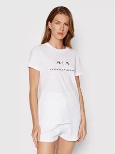Koszulki i topy damskie - Giorgio Armani Exchange T-Shirt 3LYTAQ YJG3Z 1000 Biały Regular Fit - grafika 1