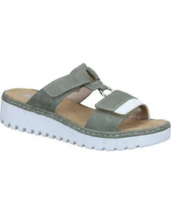 KLAPKI RIEKER - 900169-07 GREEN - Rieker - Klapki i japonki damskie - miniaturka - grafika 1