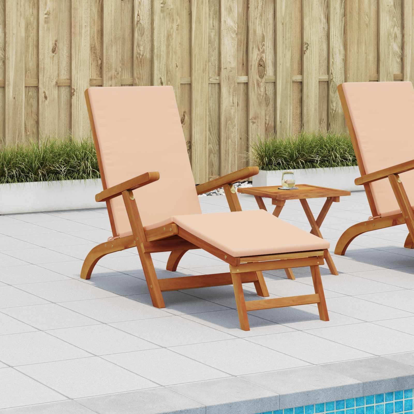 vidaXL Leżak z funkcją pochylania i składania 55 x 146 x 91 cm 42025003
