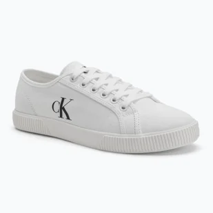 Trampki damskie Calvin Klein YW0YW01762 Ess Vulc Low Cv Mg Wn triple bright white - Trampki damskie - miniaturka - grafika 1