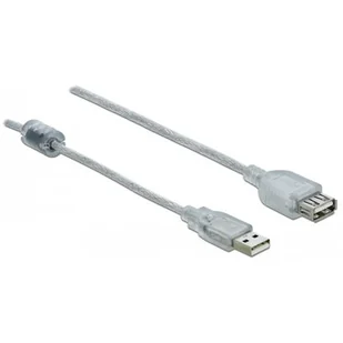 Przedłużacz Usb-a M/f 2.0 3M Przezroczysty - Kable komputerowe i do monitorów - miniaturka - grafika 1