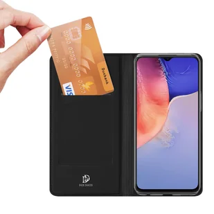 Dux Ducis Skin Pro kabura etui pokrowiec z klapką Vivo Y01 / Y15s / Y15a czarny - Etui i futerały do telefonów - miniaturka - grafika 2