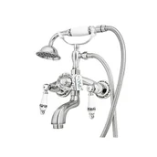 Baterie wannowe i prysznicowe - SILLA BATERIA WANNOWA PALOMA ŚCIENNA RETRO S-1126 CHROM - miniaturka - grafika 1