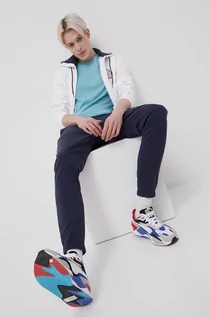 Spodnie męskie - Tommy Jeans Spodnie męskie kolor granatowy joggery - grafika 1