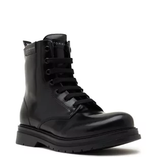 Tommy Hilfiger Botki | z dodatkiem skóry - Buty dla dziewczynek - miniaturka - grafika 1
