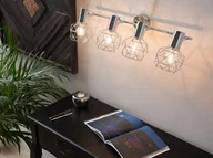 Lampy sufitowe - Beliani Lampa sufitowa srebrna CHENAB - miniaturka - grafika 1