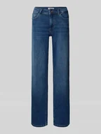 Spodnie damskie - Jeansy o kroju straight fit z mieszanki bawełny model ‘BLUSH’ - miniaturka - grafika 1