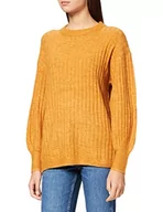 Swetry damskie - ICHI Ihamara Ls Rib sweter damski, 181160/Sudan Brown, S - miniaturka - grafika 1