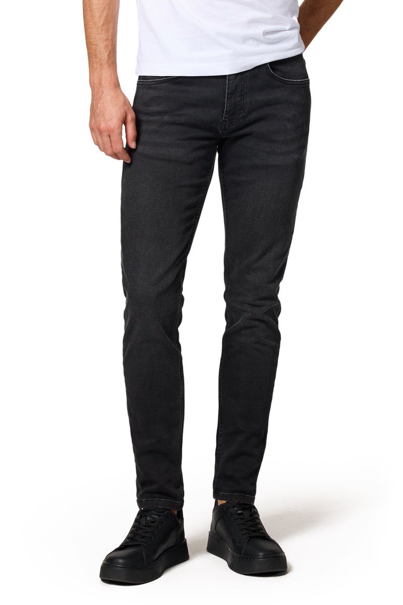 Jeansy Męskie Czarne Slim Fit Próchnik PM9 W30/L30