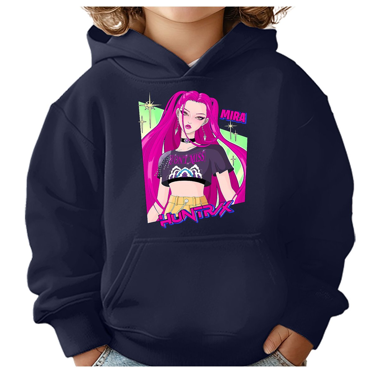 BLUZA DZIECIĘCA HUNTRIX MIRA KPOP 122-128 Z KAPTUREM BAWEŁNIANA JAKOŚĆ