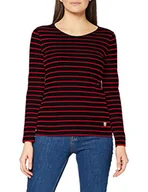 Koszulki i topy damskie - Armor Lux Damska koszulka z długim rękawem Marinière Plozévet, Wielokolorowa (Ii9 Rich Navy/Braise Ii9), 44 (Producent Rozmiar:5) - miniaturka - grafika 1