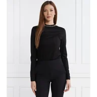 Bluzki damskie - Karl Lagerfeld Bluzka lslv embellished | Regular Fit - miniaturka - grafika 1