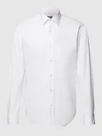 Koszule męskie - Koszula biznesowa o kroju regular fit z dodatkiem streczu - miniaturka - grafika 1