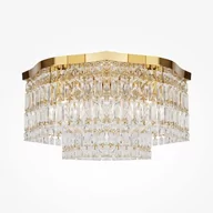 Lampy sufitowe - Kryształowa lampa sufitowa Diuna DIA005CL-06G złota - miniaturka - grafika 1
