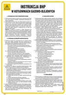 Instrukcje stanowiskowe BHP - IAF21 INSTRUKCJA BHP W KOTŁOWNIACH OLEJOWO-GAZOWYCH, HN - PŁYTA ELASTYCZNA 0,4MM; (245X350MM) - miniaturka - grafika 1