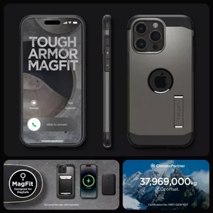 Etui Spigen Tough Armor Mag do MagSafe do iPhone 15 Pro Max Gunmetal - Etui i futerały do telefonów - miniaturka - grafika 18