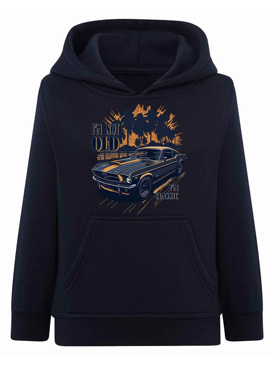 Chłopięca bluza z kapturem Auto muscle car granatowa Tup Tup