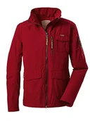 Kurtki męskie - G.I.G.A. DX Męska kurtka softshell Jamil Mn Jckt G/przejściowa kurtka z odpinanym kapturem czerwony ciemnoczerwony M - miniaturka - grafika 1