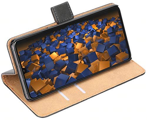 mumbi etui Bookstyle Case kompatybilne z Huawei P30 etui na telefon komórkowy Case Wallet, czarne