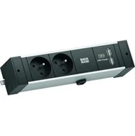 Gniazdka elektryczne - BACHMANN DESK RAIL 2xUTE 1xUSB Charger 2.0m GST18 - miniaturka - grafika 1