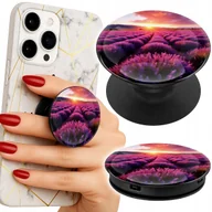 Uchwyty samochodowe do telefonów - Uchwyt do telefonu Popsocket na palce/stojak POLE LAWENDY PIĘKNE KRAJOBRAZY - miniaturka - grafika 1