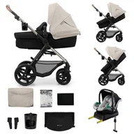 Wózki dziecięce - Wózek wielofunkcyjny KINDERKRAFT Moov 2 4w1 Szary - miniaturka - grafika 1