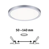 Oprawy, klosze i abażury - Paulmann panel LED Areo 4 000 K chrom 17,5cm - miniaturka - grafika 1